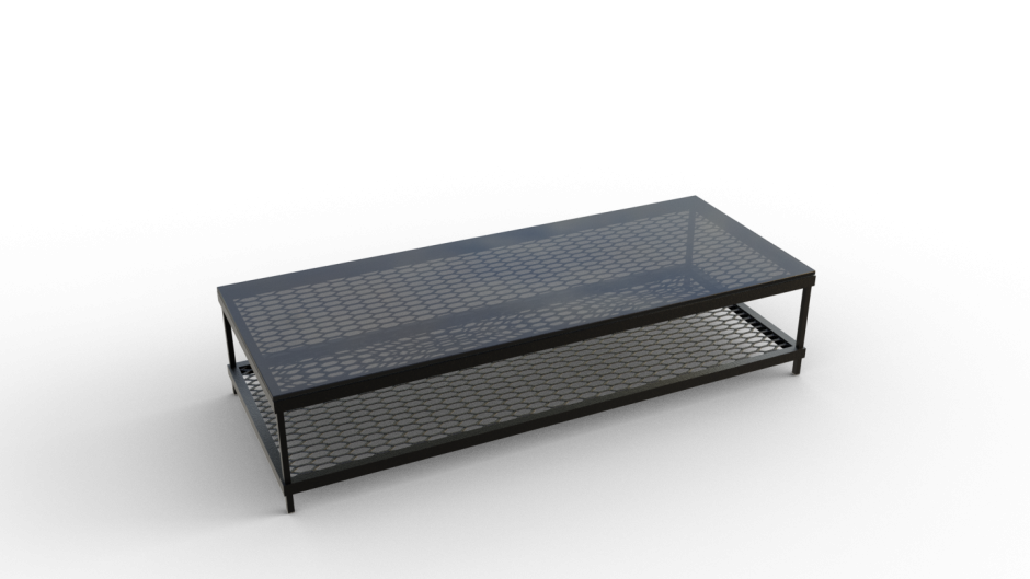 Industrial metal Coffee Table Mr Black