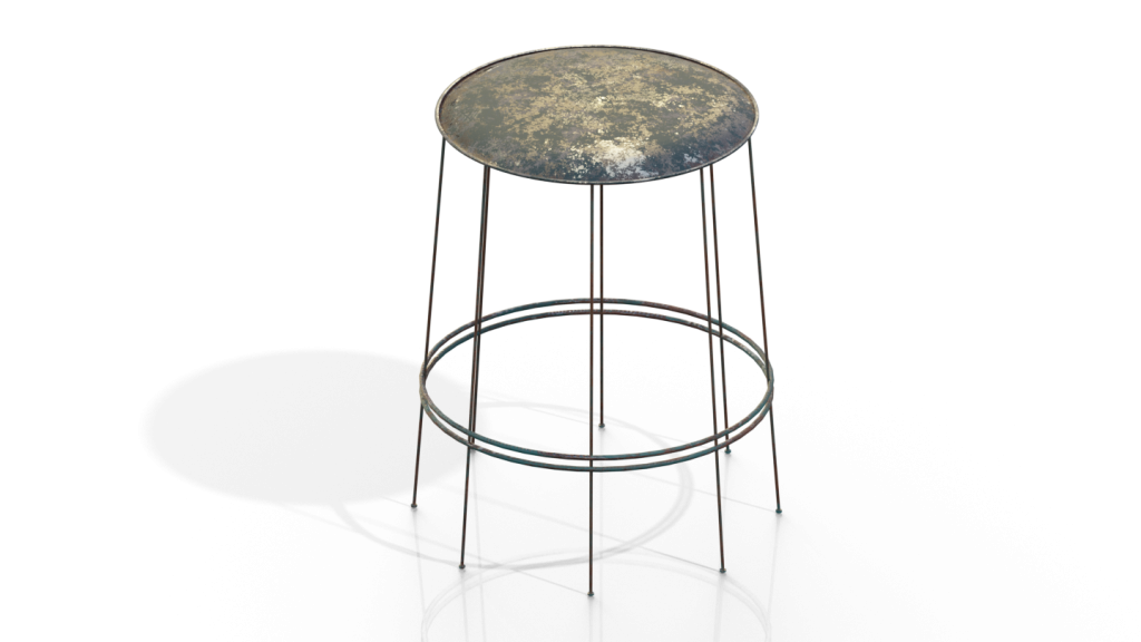 Old best sale metal stool